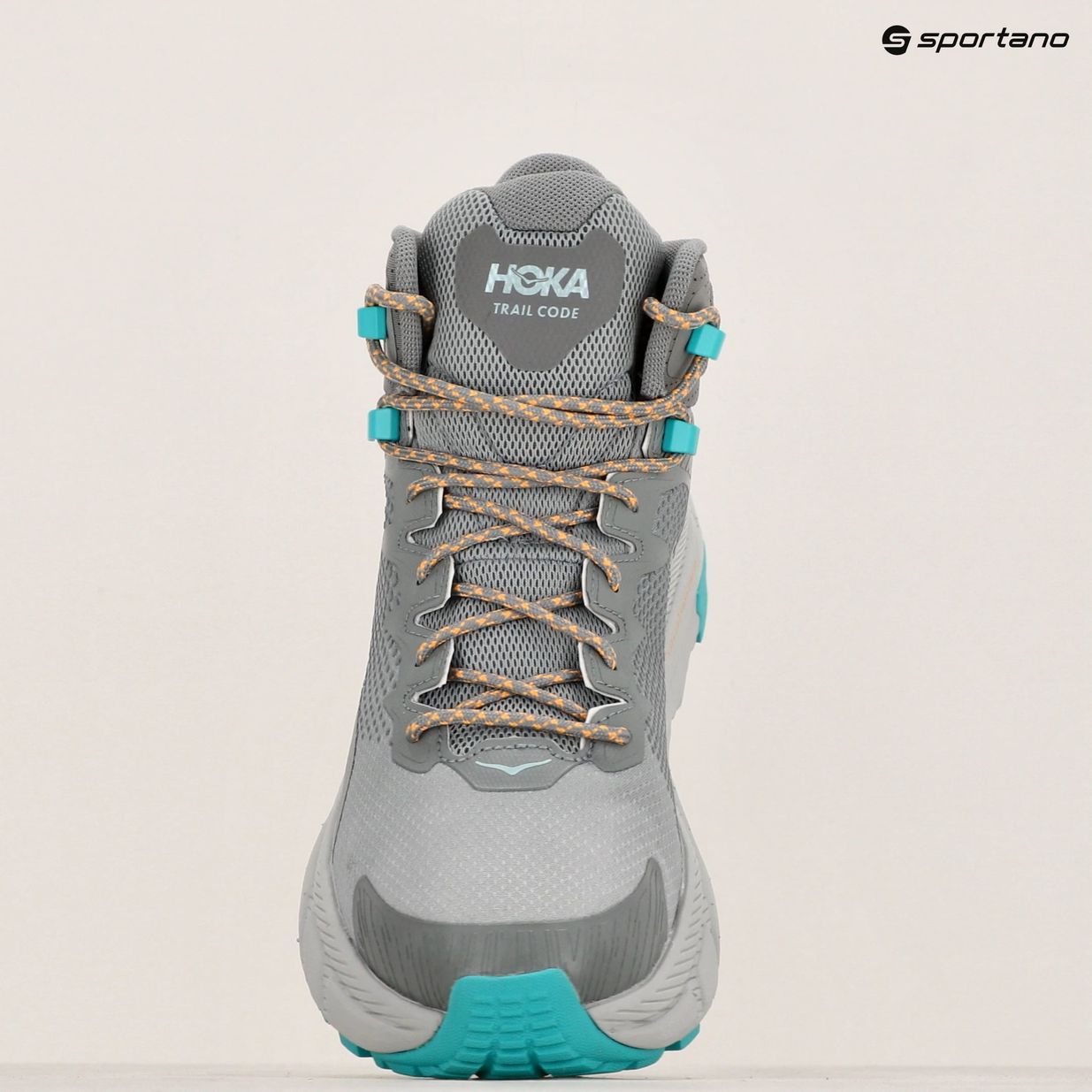 Buty turystyczne męskie HOKA Trail Code GTX galactic grey/electric aqua 8