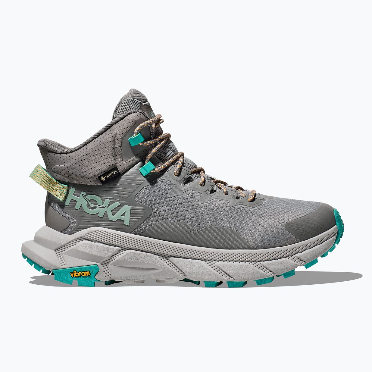 Buty turystyczne męskie HOKA Trail Code GTX galactic grey/electric aqua 2