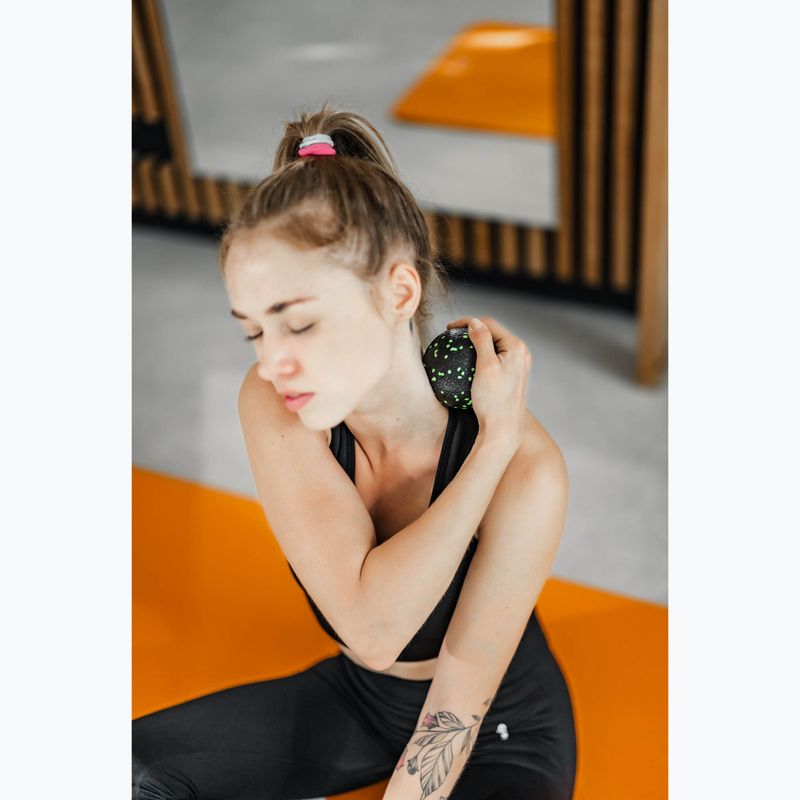 Piłka do masażu XTREXO TRX-MSB008 8 cm czarny/limonkowy 3